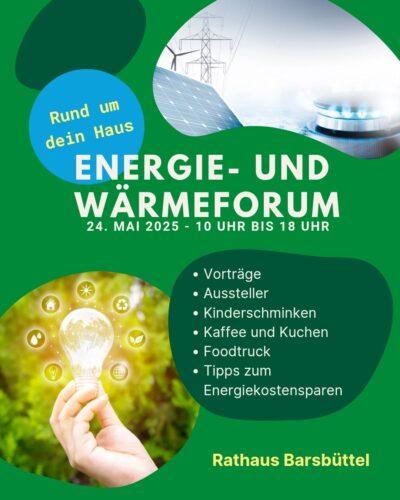 Energie und Wärmeforum in Barsbüttel am 24.05.2025
